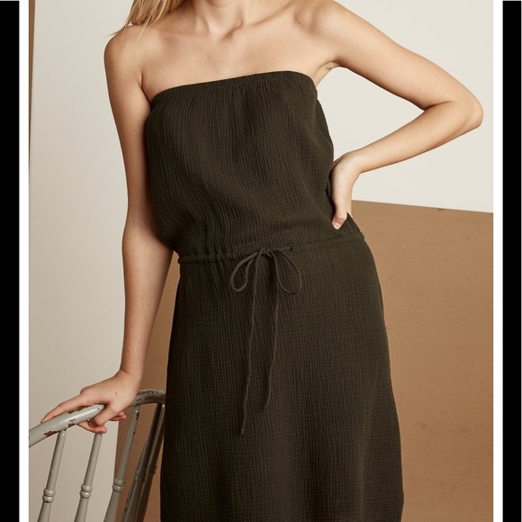 Strapless  Cotton Gauze Dress - by Velvet NWT $158 - Picture 8 of 12